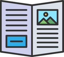A book with a photo on the front page vector