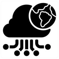 Cloud computing icon illustration vector