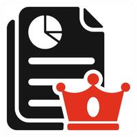 High Quality Content icon concept in red color vector