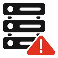Server Information icon concept in red color vector