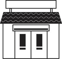 Black And White Front Store Illustrations vector