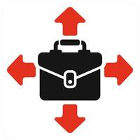 Business Opportunity icon concept in red color vector