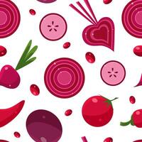 Healthy Food Seamless Pattern Can Be Used Fabric Wrapping Paper, Website Wallpapers, Background Illustration vector
