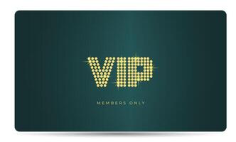 Premium VIP card template emerald green, transformative teal colors. Exclusive design for members only. illustration for concert, spa, lounge, exclusive access vector