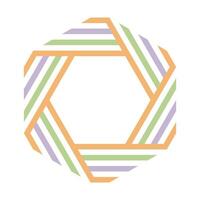 The color pattern on white background vector