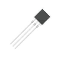 Transistor Flat Illustration. Clean Icon Design Element on Isolated White Background vector
