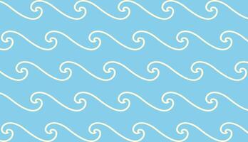 abstract ocean waves blue texture illustration background vector