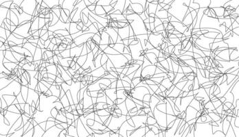abstract black pencil scribbles pattern illustration on white background vector