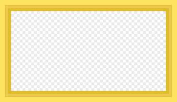 yellow frame illustration transparent background . frame photos, artwork, text, or any other content. graphic element design for both digital and print media. vector