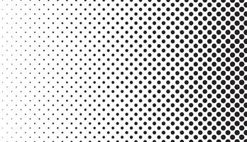 gradation transition small to large dots. illustration of a gradient halftone dots background vector
