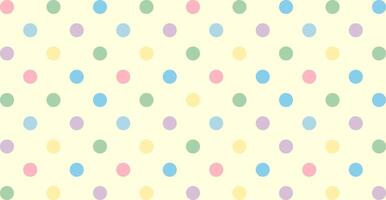 Pastel Polka Dot Pattern with Soft Colored Circles on a Light Background, Playful and Cheerful Designs. vector