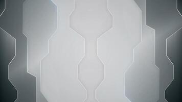 Abstract pattern geometry laser lines glow neon white tone technology style background. video