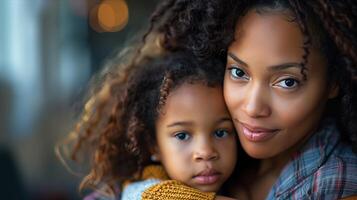 A woman and her child are posing for a photo
