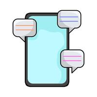 illustration of Phone Message vector