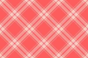 Vibrant coral and peach diagonal plaid pattern. Perfect for textile designs, website backgrounds, or adding a touch of playful texture to your projects. vector