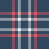 France texture fabric , bedding seamless textile pattern. Interior check plaid tartan background in cyan and white colors. vector