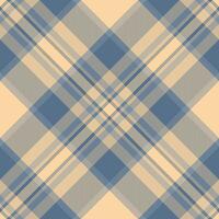 Towel pattern background tartan, artwork fabric textile seamless. Layout plaid check texture in cyan and orange colors. vector