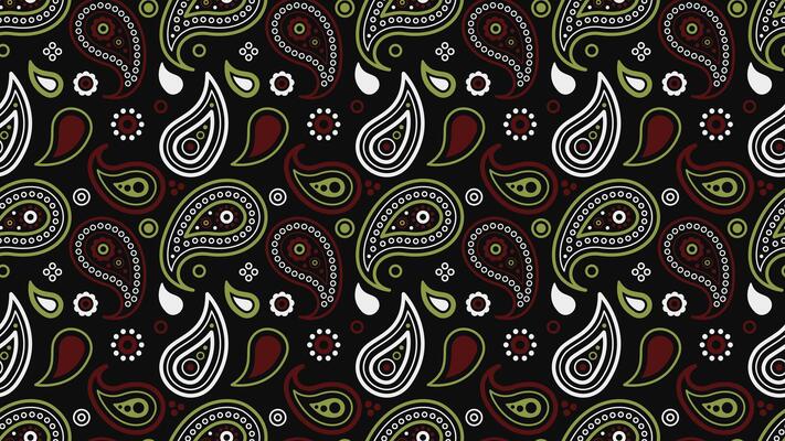Interior effect on twisted paisley. Texture by dot colourful. Clothing repeat by scrap seamless pattern.