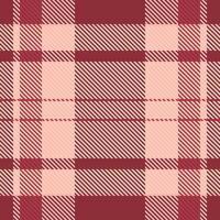 Warp pattern background, royalty check plaid tartan. Occupation textile fabric seamless texture in light and red colors. vector