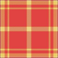 Vibrant red and gold plaid pattern. Perfect for textile design, website backgrounds, or seasonal projects. vector