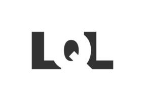 LQL logo design. Initial letter L Q L bold font style for tech startups, consulting, corporate branding. Creative company name, headlines typography identity, trendy logotype. vector