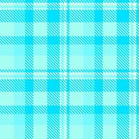 Vibrant aqua and pale blue plaid pattern. Perfect for textile design, website backgrounds, or crafting projects. vector
