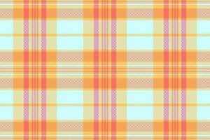 Flooring check plaid textile, delicate background seamless pattern. Endless fabric tartan texture in amber and light colors. vector