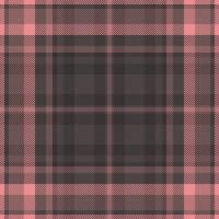 Neat texture pattern fabric, short check background plaid. Neutral textile tartan seamless in red and pastel colors. vector