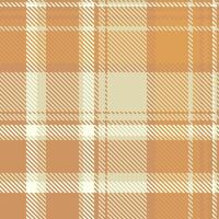 Subtle beige and orange plaid pattern. Perfect for autumnal designs, textiles, or website backgrounds. vector