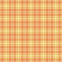 Weave check texture pattern, loft textile background tartan. Checks seamless plaid fabric in orange and yellow colors. vector