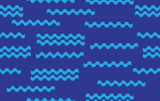 Summer pattern seamless fabric summer season. wave water or ocean on blue background. Designed for summer pattern vector
