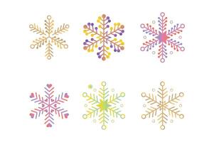 Abstract Funky Snowflakes Pack for Trendy Art, funky snowflakes , winter elements, snowflake pattern vector