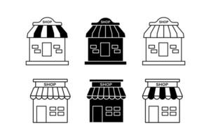 Versatile Store Front Icons for Multiple Platforms, store front icons, shop front icon, market icon vector