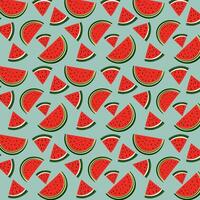 Pattern with watermelons. illustration. Background. vector