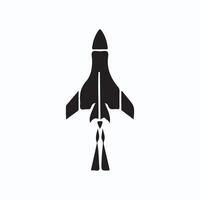 A black and white silhouette of a fighter jet design on a white background vector