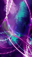 A mesmerizing abstract clip of glowing, intertwining waves of light emitting vibrant colors that flow seamlessly into each other. video