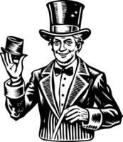 Circus character illustration in style vector