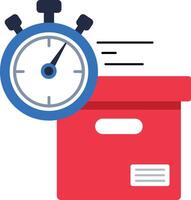 Fast delivery service icon in flat style vector