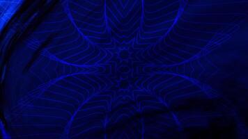 Blue abstract pattern with a starlike shape perfect for backgrounds, invitations, and social media graphics to add a modern touch. video