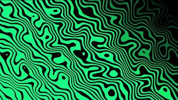 Abstract pattern of green and black wavy lines suitable for backgrounds, packaging design, textiles, and digital art projects. video