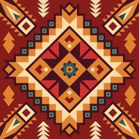 a native American style pattern with geometric shapes vector