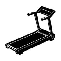 a black and white illustration of a treadmill vector
