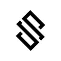 Minimalist S Letter Logo Design With Geometric Black Monogram for Modern Branding vector