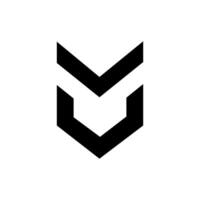 Letter MV or VM Typography Logo With Modern Monogram Design for Branding vector