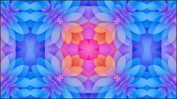 Kaleidoscopic Abstract Design with Constant Rotating Motion video