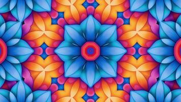 Abstract Hypnotic Pattern Loop with Psychedelic Fractal Effects video