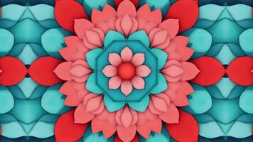 Fractal Kaleidoscope Background with Mesmerising Flow and Motion video