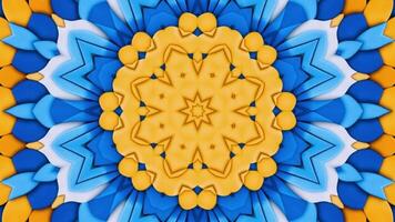 Infinite Kaleidoscope Background with Colorful Abstract Loops video