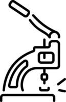 A line style icon of an industrial machine vector