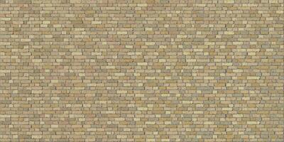 Old yellow brick block wall rough texture background graphic illustration. Masonry wall pattern rectangle background. vector